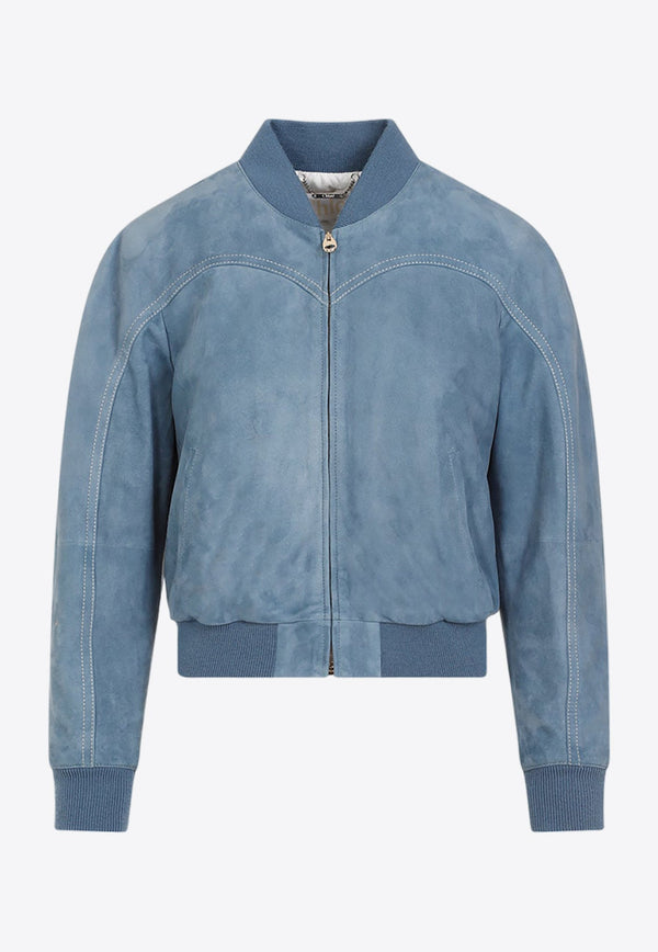 Suede Bomber Jacket