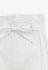 Xero Striped Paperbag Pants