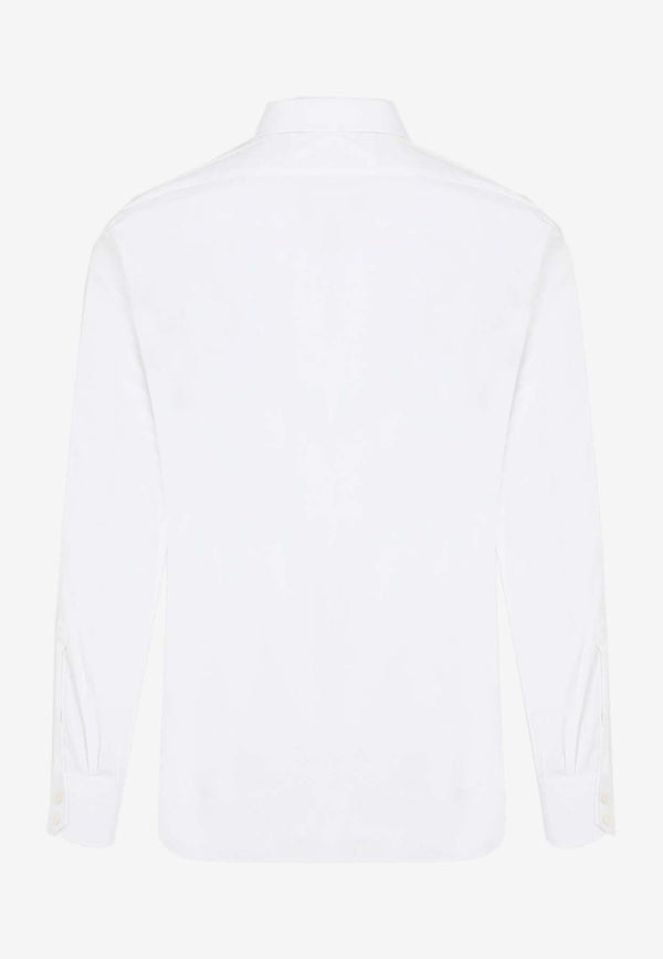 Long-Sleeved Poplin Shirt