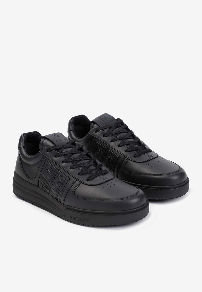 4G Low-Top Leather Sneakers
