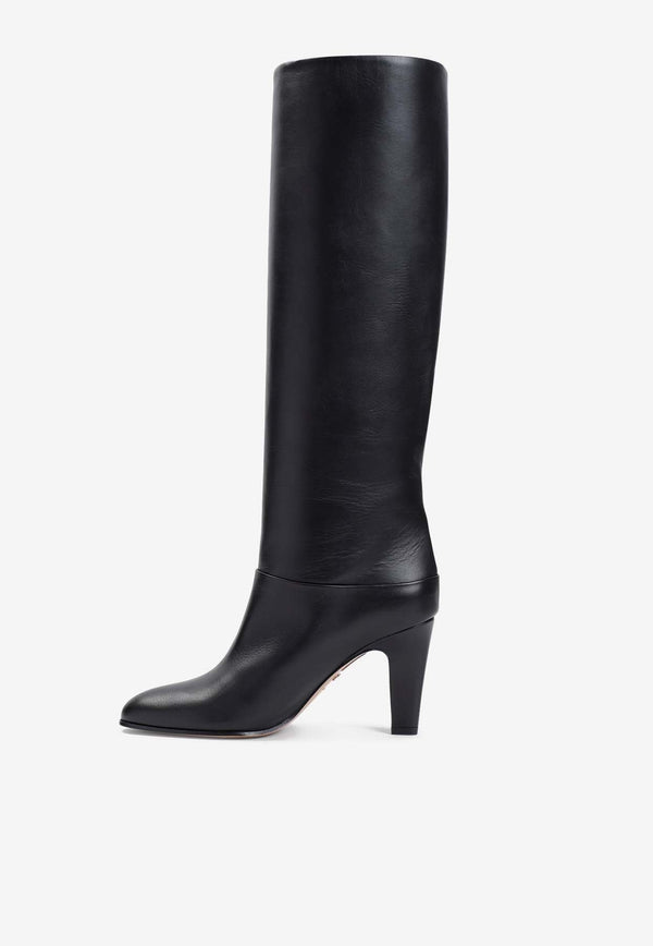 Eve 85 Knee-High Boots in Leather