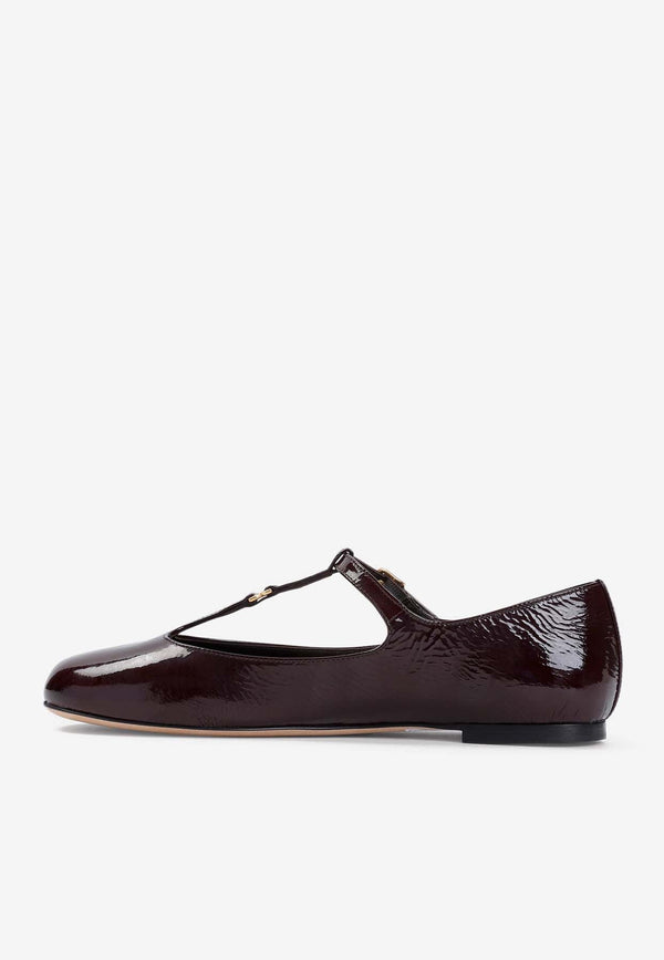 Marcie Mary Jane Flats in Leather