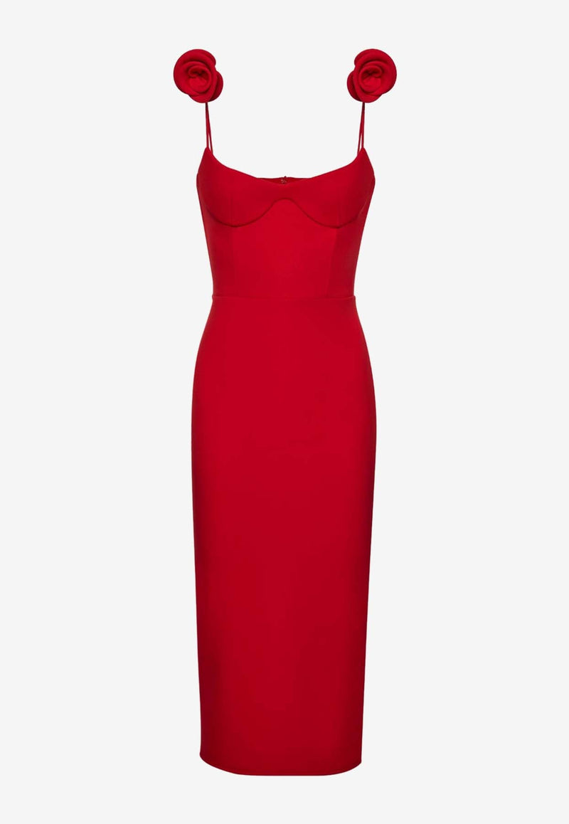 Bustier Strapless Midi Dress