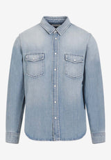 Washed-Out Denim Shirt