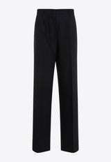 Pinstriped Virgin Wool Pants