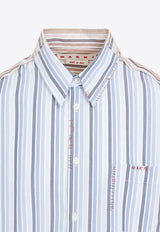 Long-Sleeved Double-Side Striped Shirt