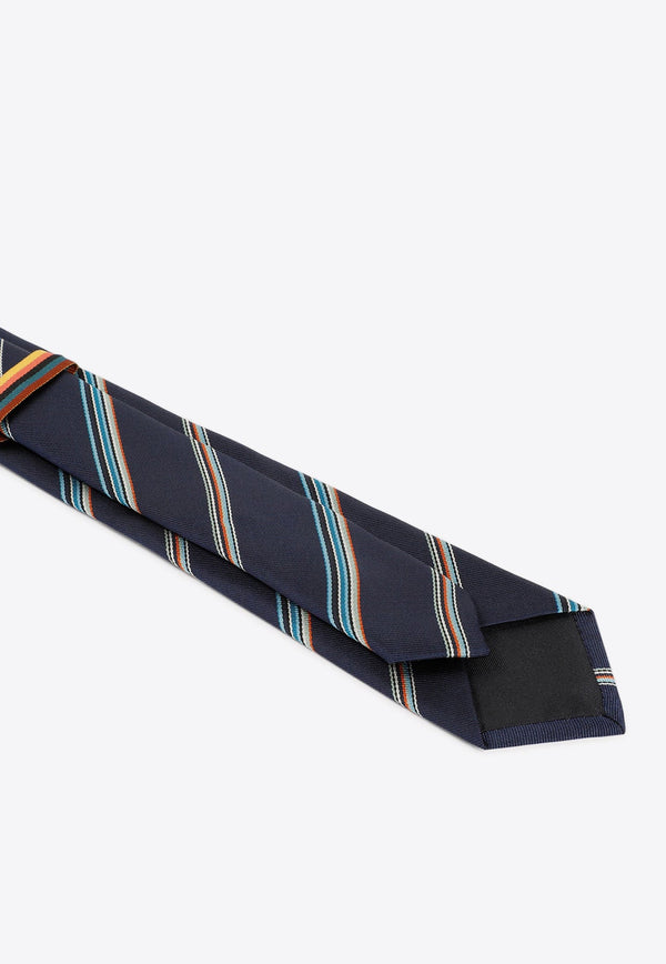 Artist Stripe Silk Tie