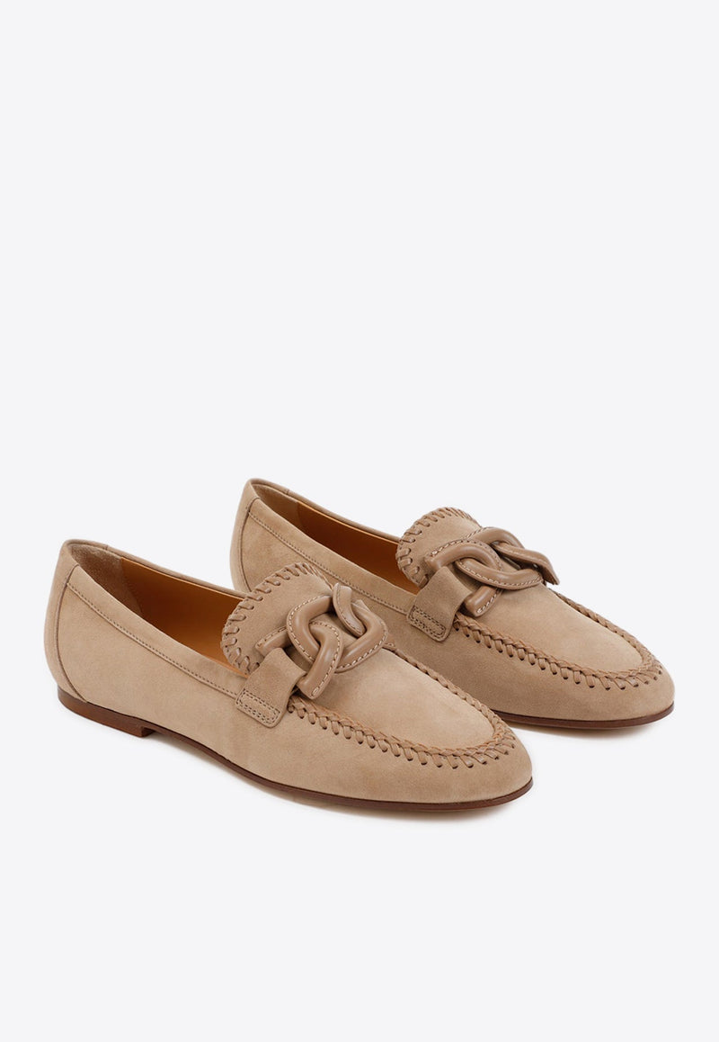 Chain Leather Loafers