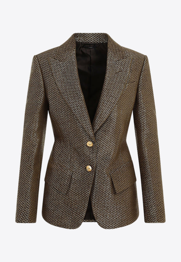 Boucle Single-Breasted Blazer