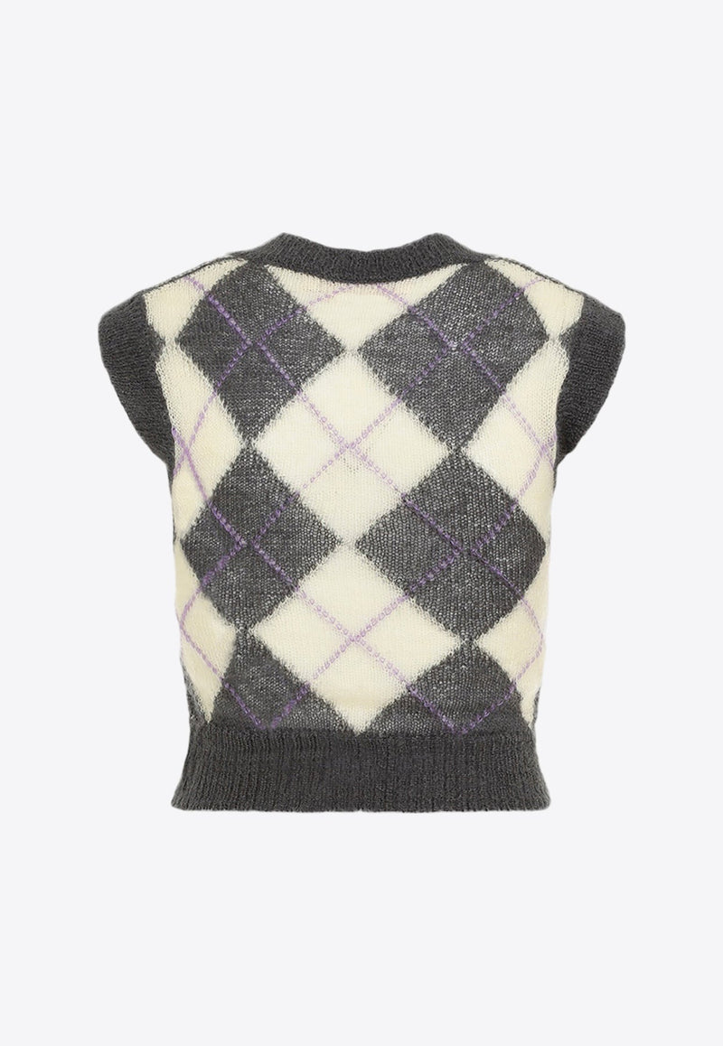 Argyle V-neck Sweater Vest