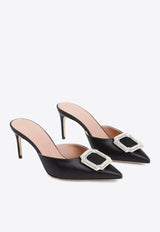 Mona 70 Crystal-Buckle Mules