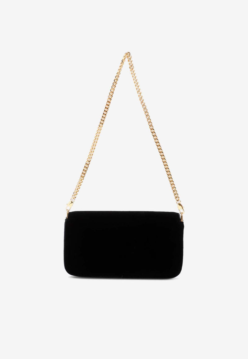 Mini Wallis Velvet Clutch