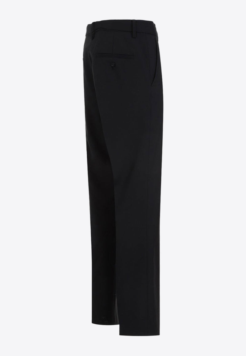 Straight-Leg Tailored Pants