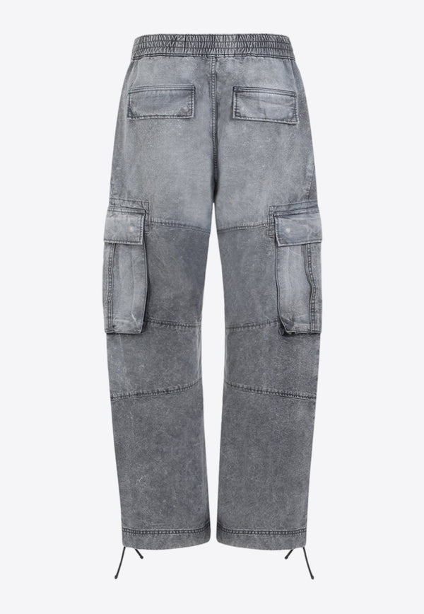 Arched Washed Cargo Jeans