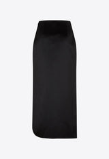 Wick Asymmetric Midi Skirt