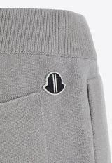 Logo-Patch Degrade-Effect Shorts in Cashmere