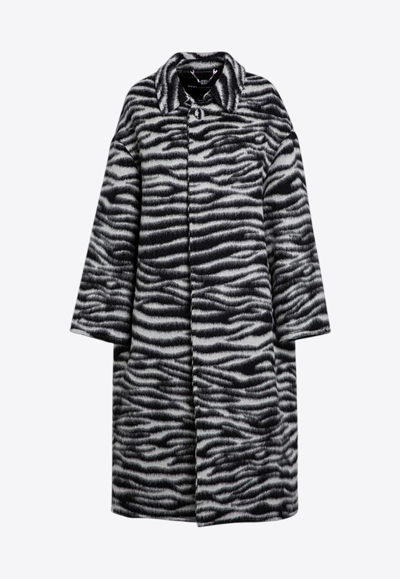 Zebra Pattern Long Coat