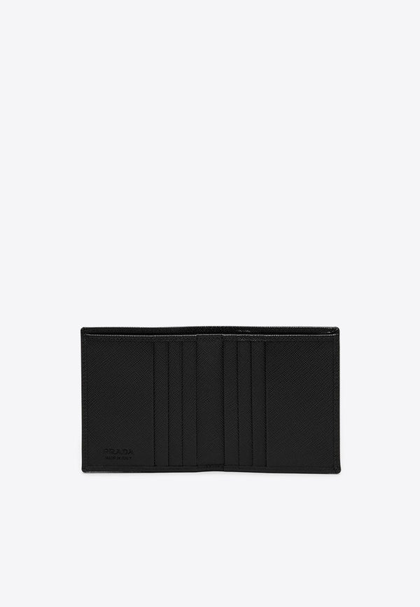 Triangle Logo Re-Nylon Bi-Fold Wallet