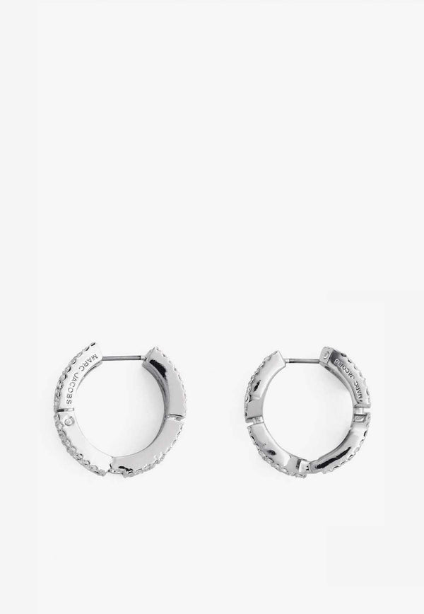 Monogram Crystal-Embellished Earrings