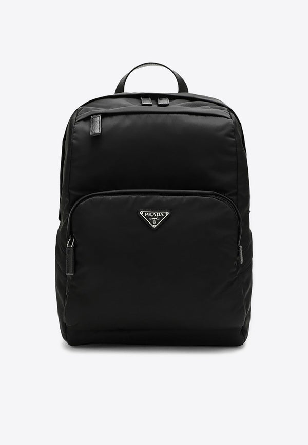 Re-Nylon Triangle Logo Backpack