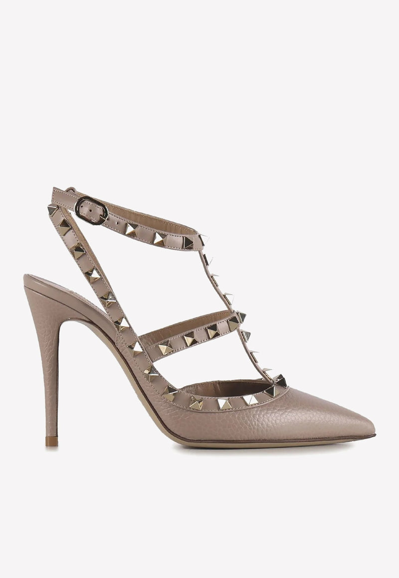 100 Rockstud Leather Pumps