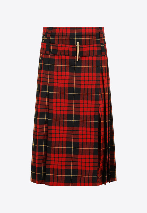 Tartan Kilt Midi Skirt