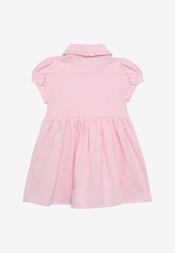 Baby Girls Logo Embroidered Mini Dress