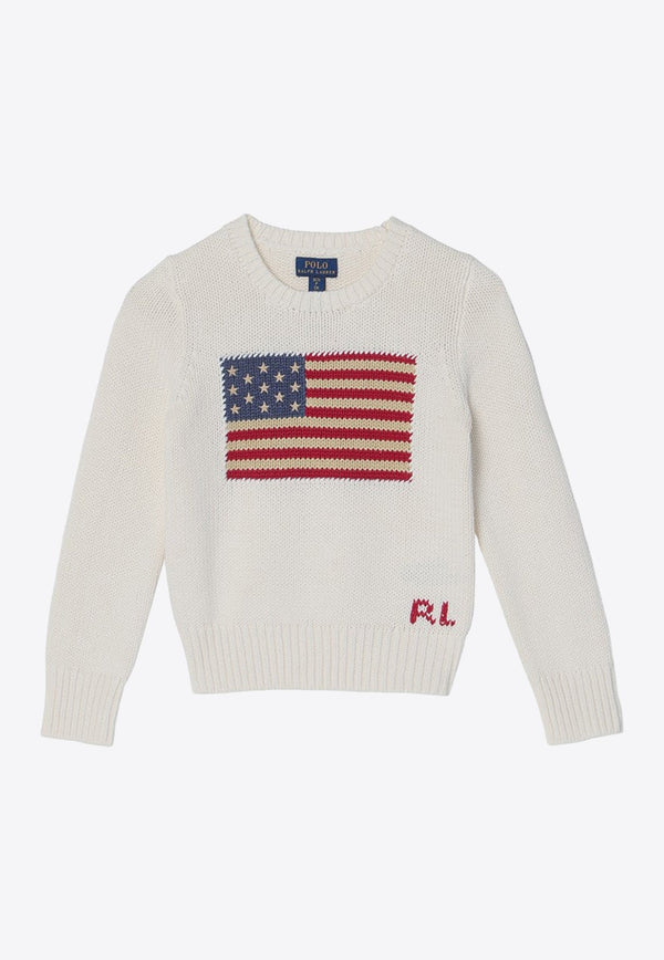 Flag Inlay Knitted Sweater