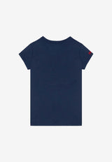 Boys Flag Appliqué Crewneck T-shirt