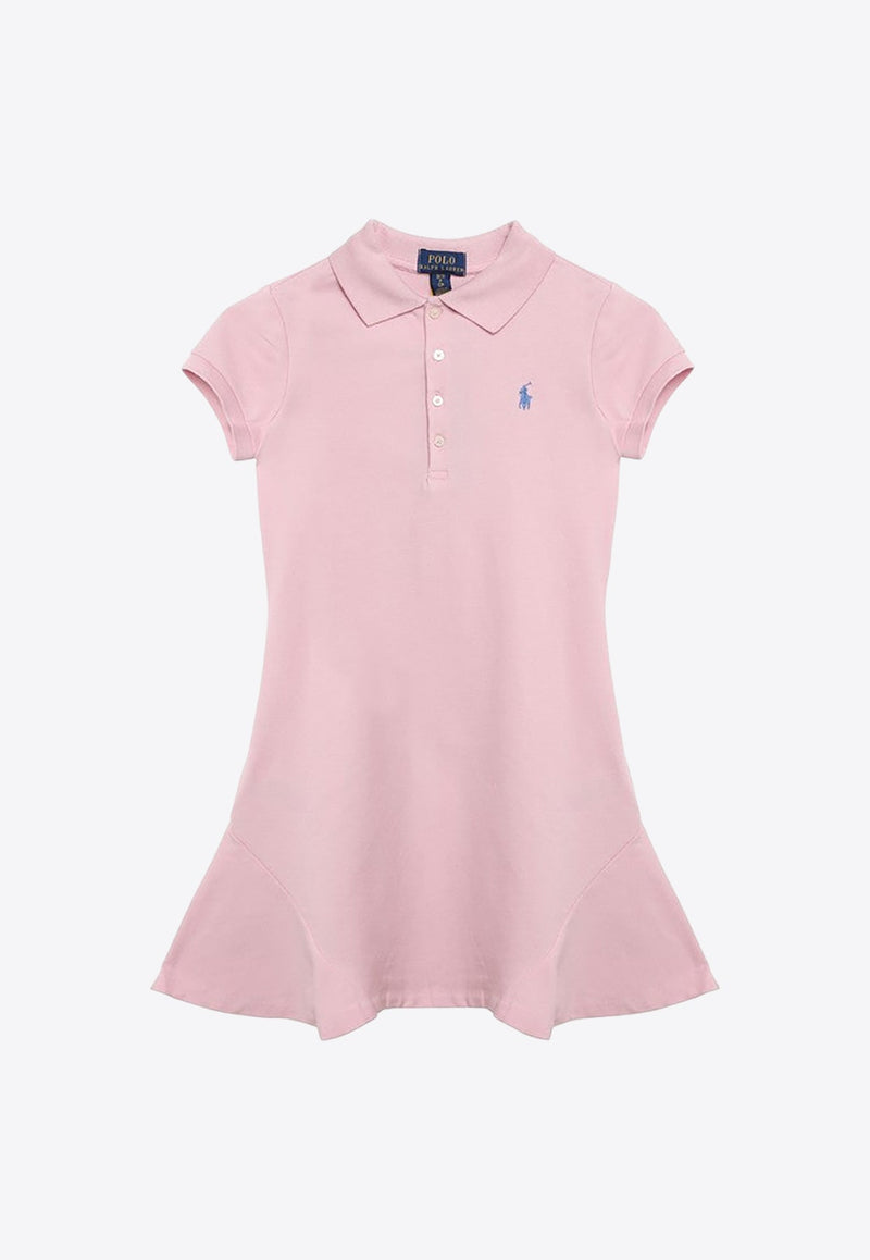 Girls Logo Embroidered Polo Dress