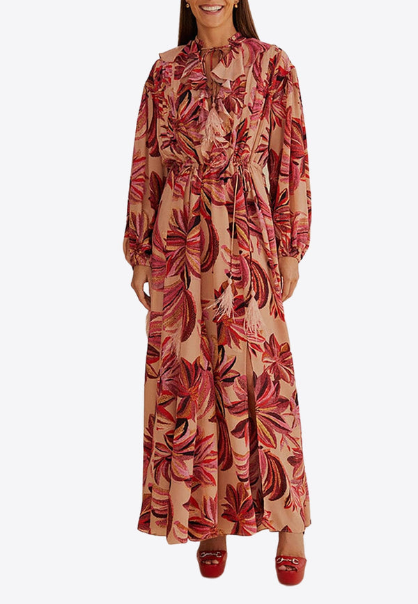 Floral Tapestry Maxi Dress