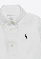 Baby Boys Logo Embroidered Shirt