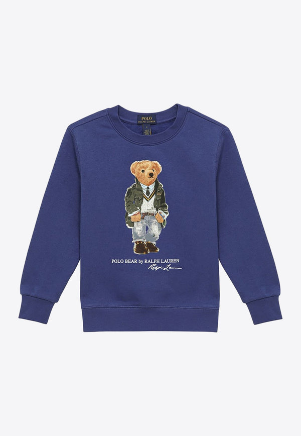 Boys Polo Bear Print Sweatshirt