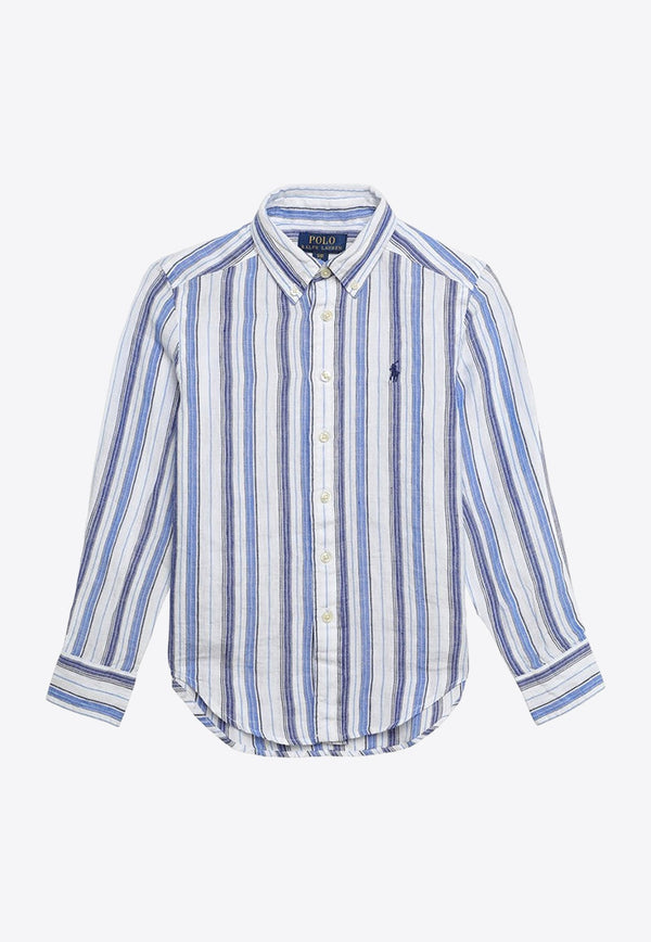 Boys Long-Sleeved Stripe Shirt
