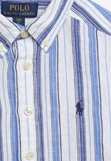 Boys Long-Sleeved Stripe Shirt