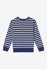 Boys Polo Bear Striped Sweatshirt