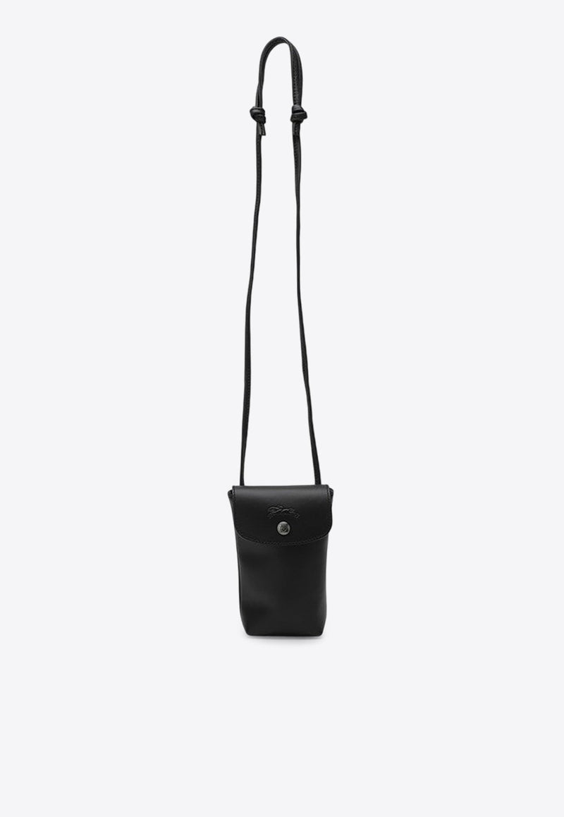 Le Pliage Xtra Leather Phone Case with Strap