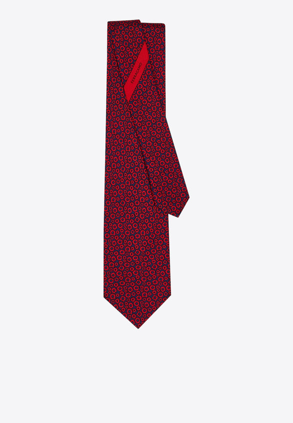 Gancini Silk Tie