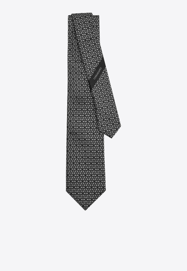 Geometric Silk Tie