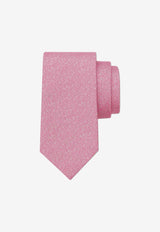 Embroidered Silk Tie