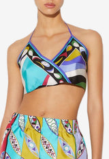 Pesci Print Cropped Top