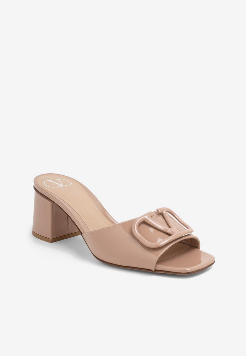 Rockstud 60 Patent Leather Mules