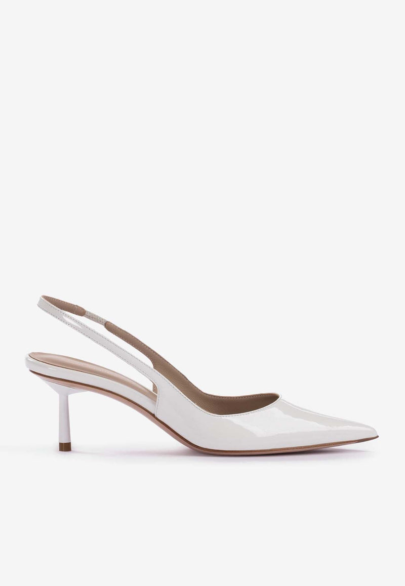 Bella 60 Patent Leather Slingback Pumps