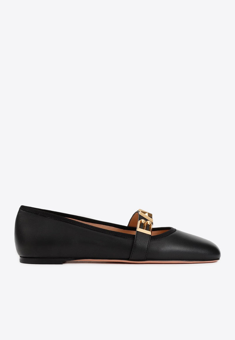 Balby Leather Ballerina Flats