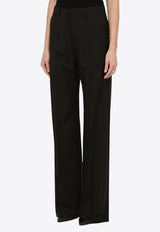 Wool-Blend Tailored Pants