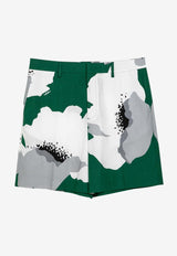 Flower Print Bermuda Shorts