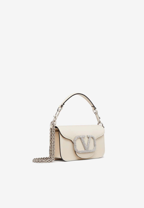 Small Locò Crystal VLogo Shoulder Bag