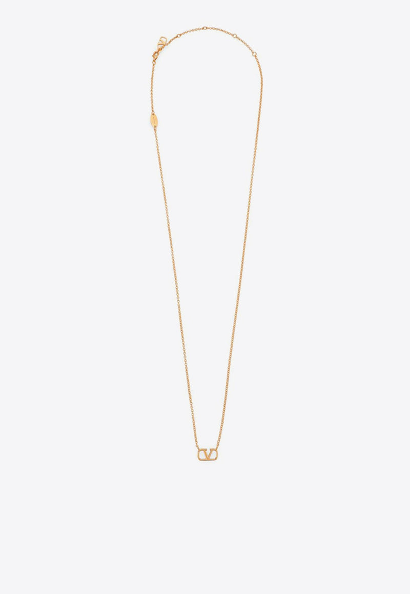 VLogo Signature Pendant Necklace