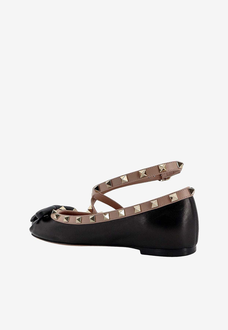 Rockstud Ballerinas in Nappa Leather