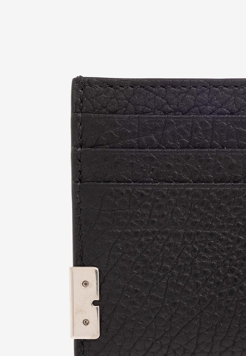 Tall B Cut Cardholder in Grained Leather